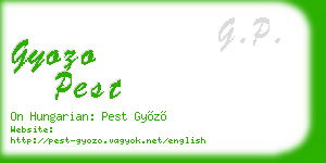 gyozo pest business card